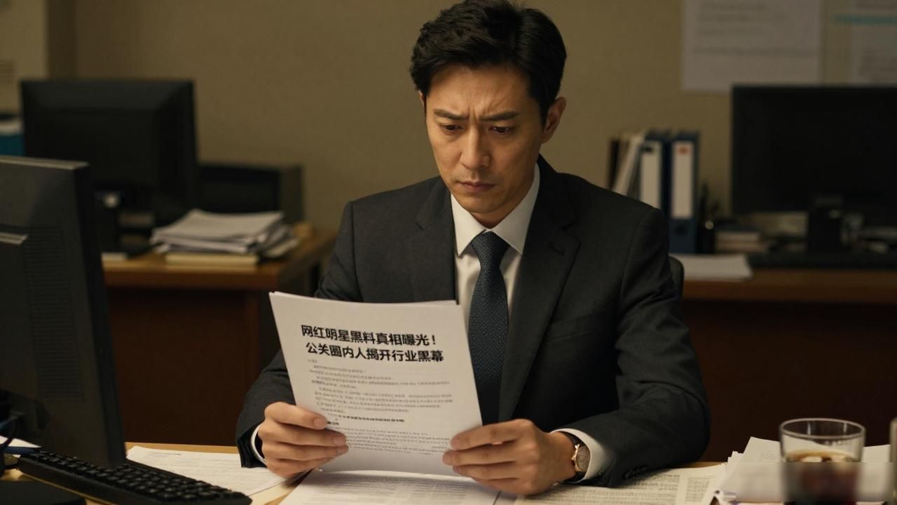 网红明星黑料真相曝光！公关圈内人揭开行业黑幕